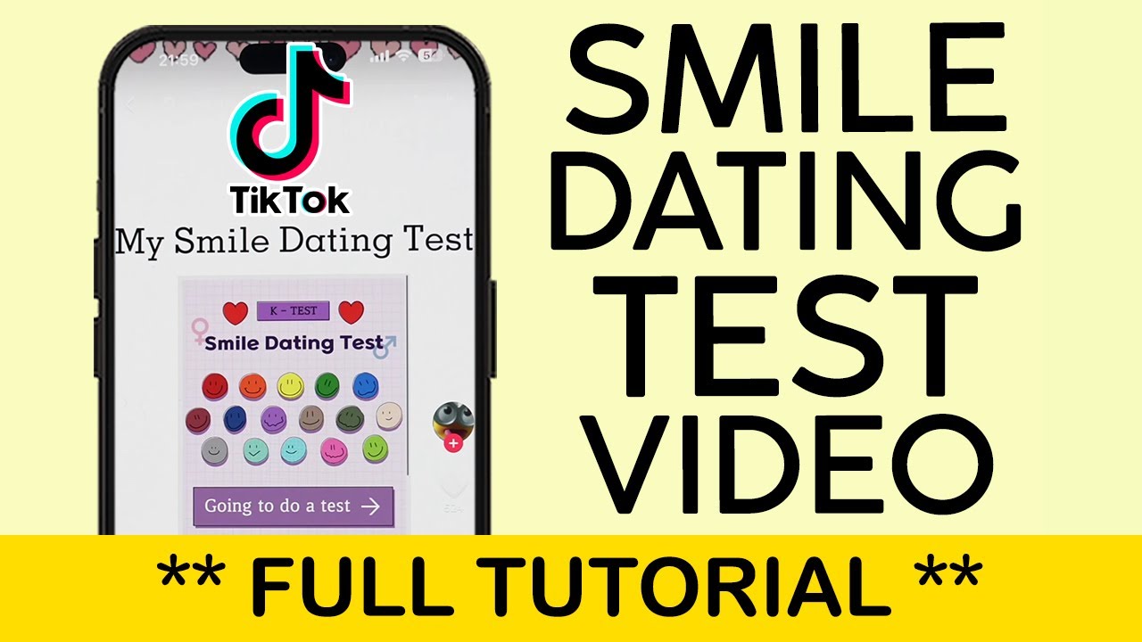 How to do the Smile Dating Test Video Trend on Tiktok | KTESTONE Smile Dating Test (2023)
