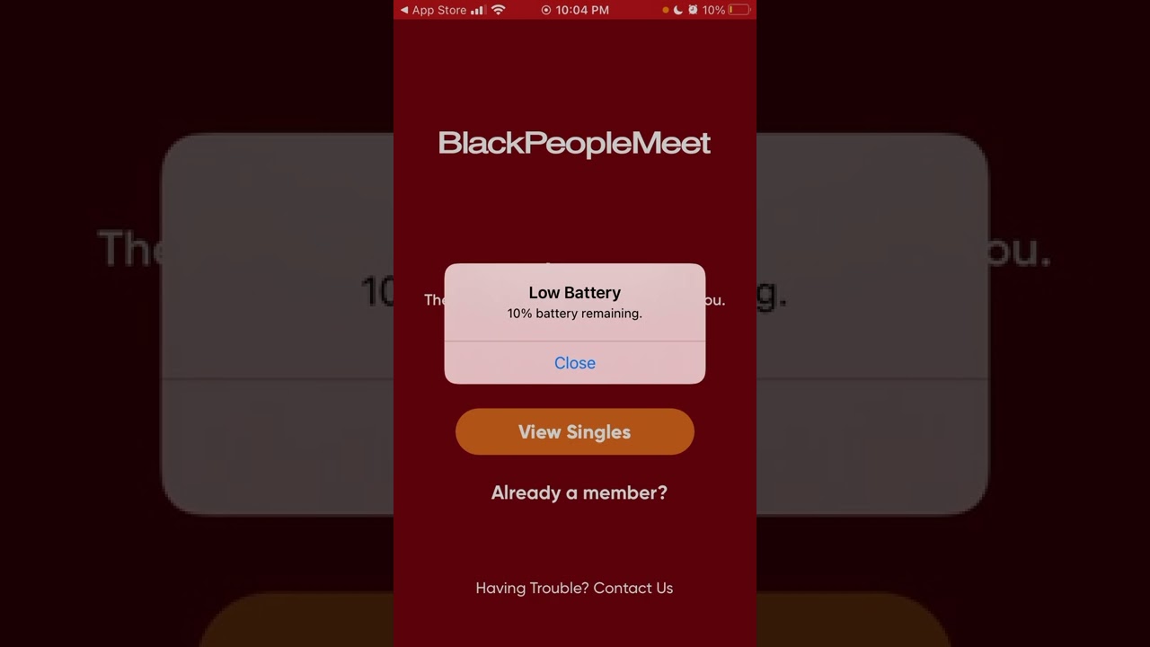 BlackPeopleMeet app - how to create account?